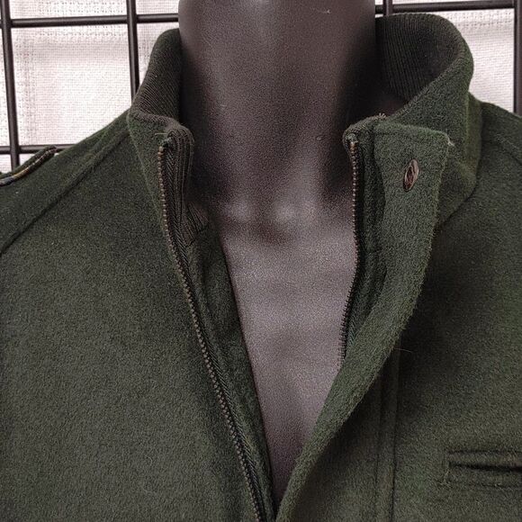 INSOMNIA BY MANZINI SOFT POLY WOOL BOMBER STYLE JACKET. - Picture 4 of 11